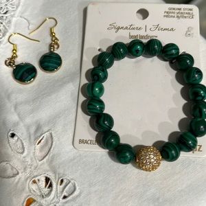 Handmade Earrings and Bead Landing Bracelet Set